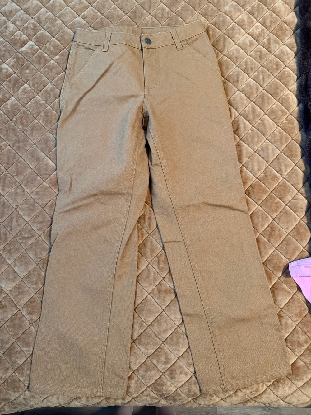 Kids Carhartt Chino Pants in Khaki Brown